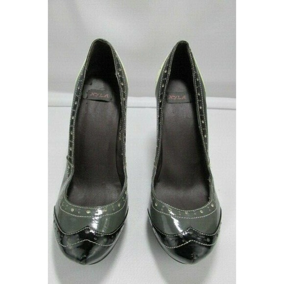 NYLA "Camelia" Wingtip Platform 4.5" High Heel - Picture 1 of 12